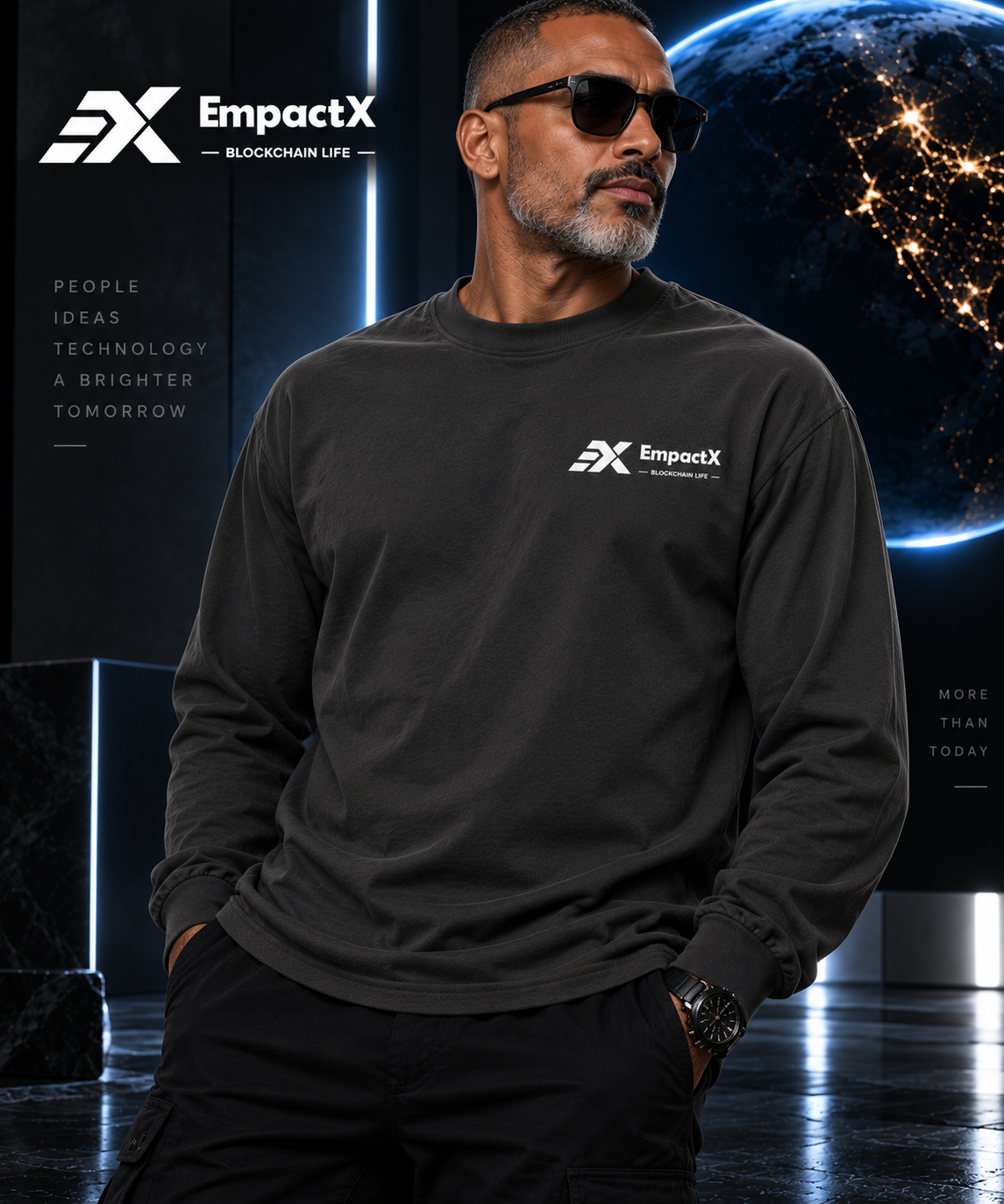 EmpactX GLOBAL VISION: Heavyweight Long Sleeve Tee