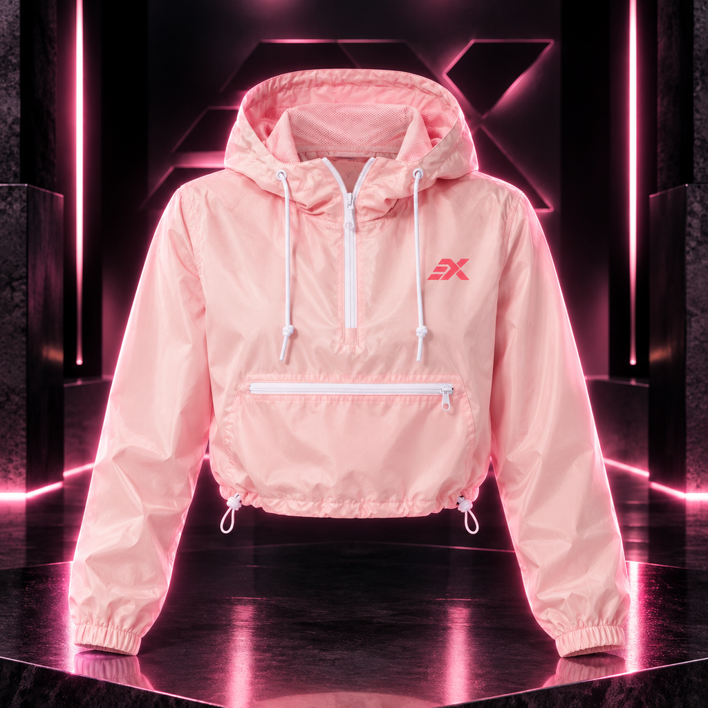 Lightweight Pullover Crop Windbreaker